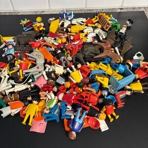 Playmobil  Vintage Figures & Accessories- Nearly 3 Pounds! Mixed Large Lot